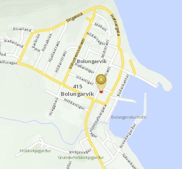 Map of Bolungarvík